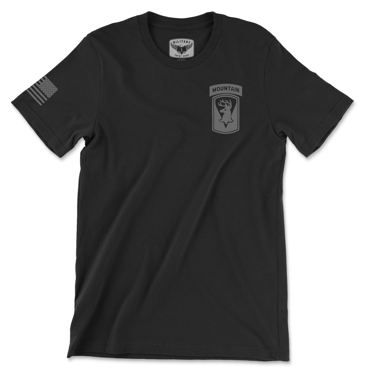 186th F Co BSB Distro Black Tee