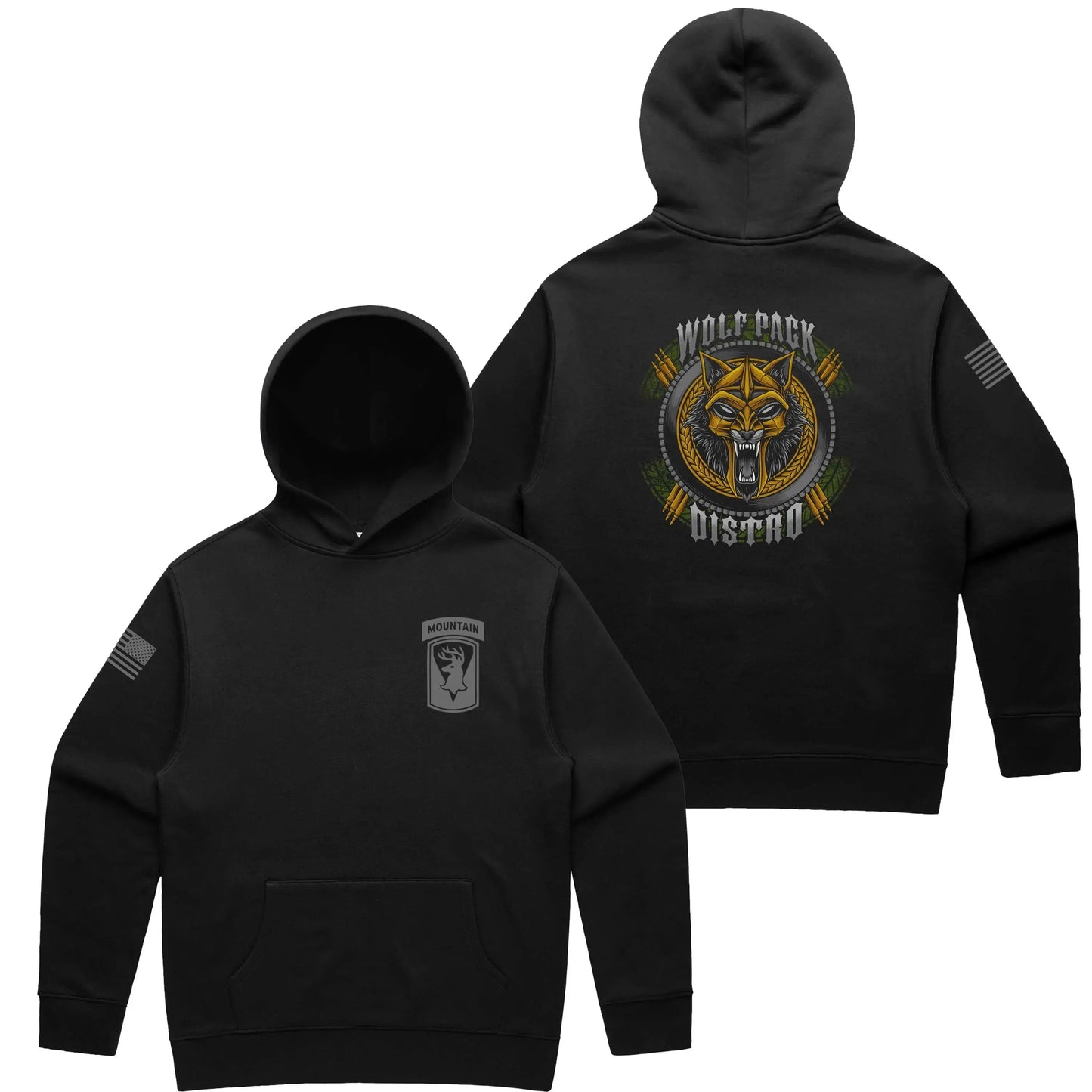 186th F Co BSB Distro Black Hoodie