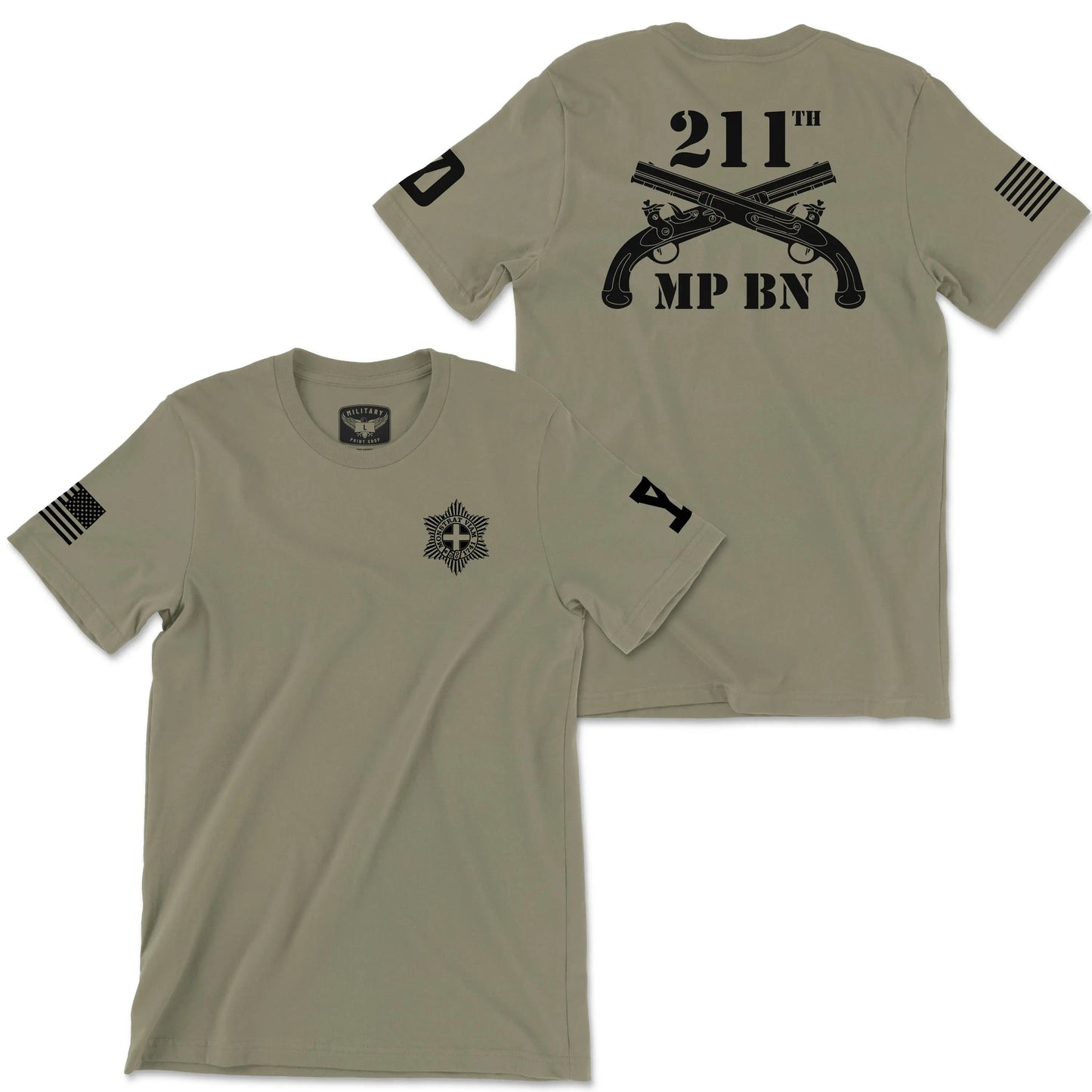 211th MP BN Coyote Brown Tee