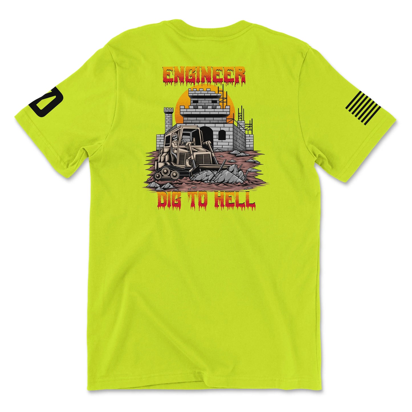 379TH ECC 1st Platoon Safety Green Tee