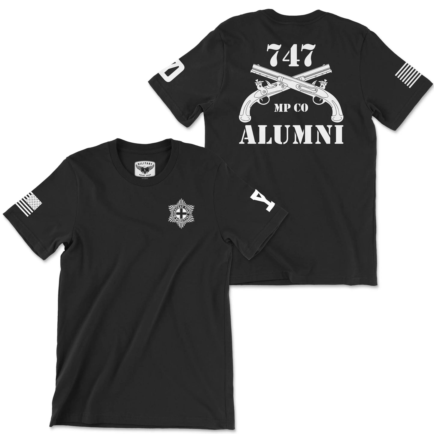 747 MP CO Alumni Black Tee