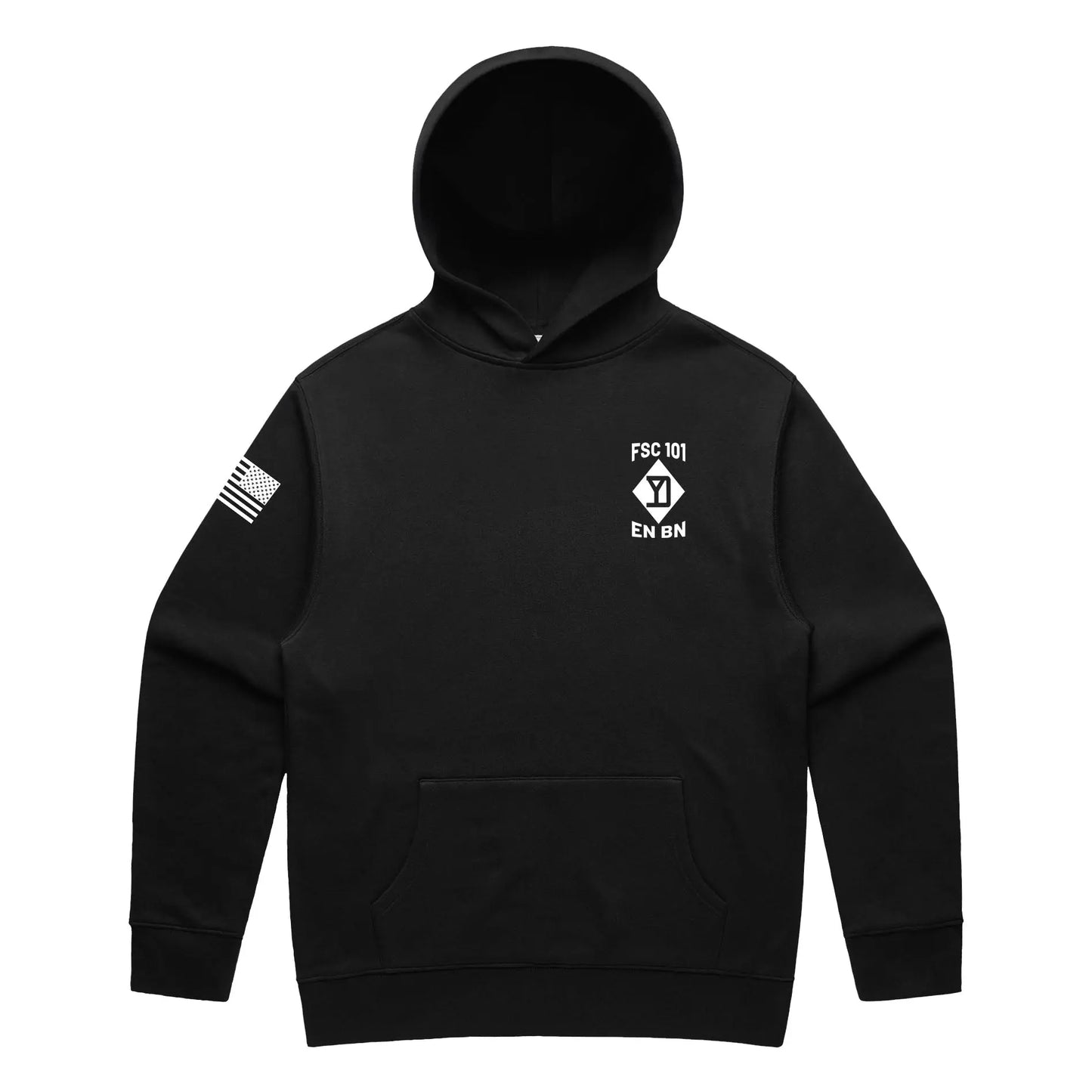 FSC 101 EN BN Black Hoodie