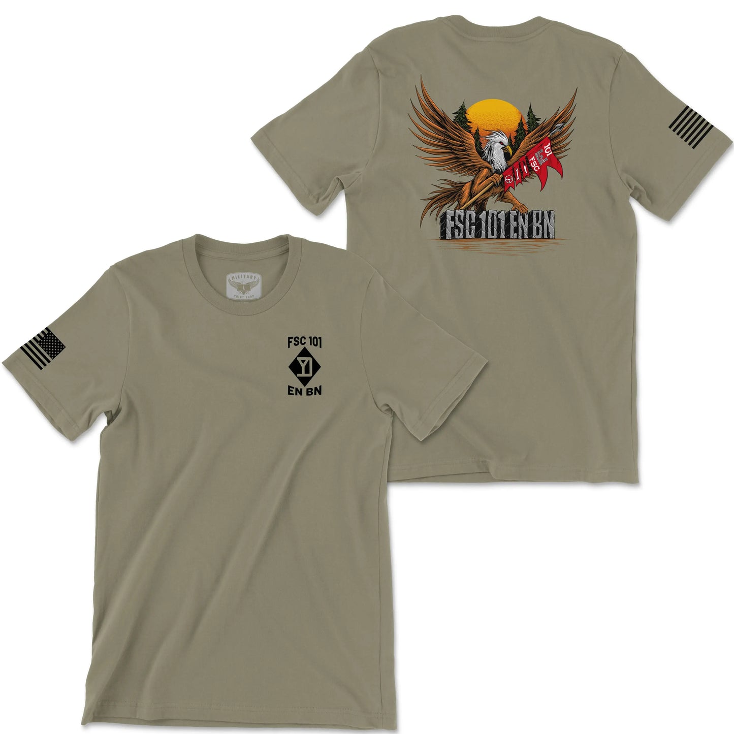 FSC 101 EN BN Coyote Brown Tee