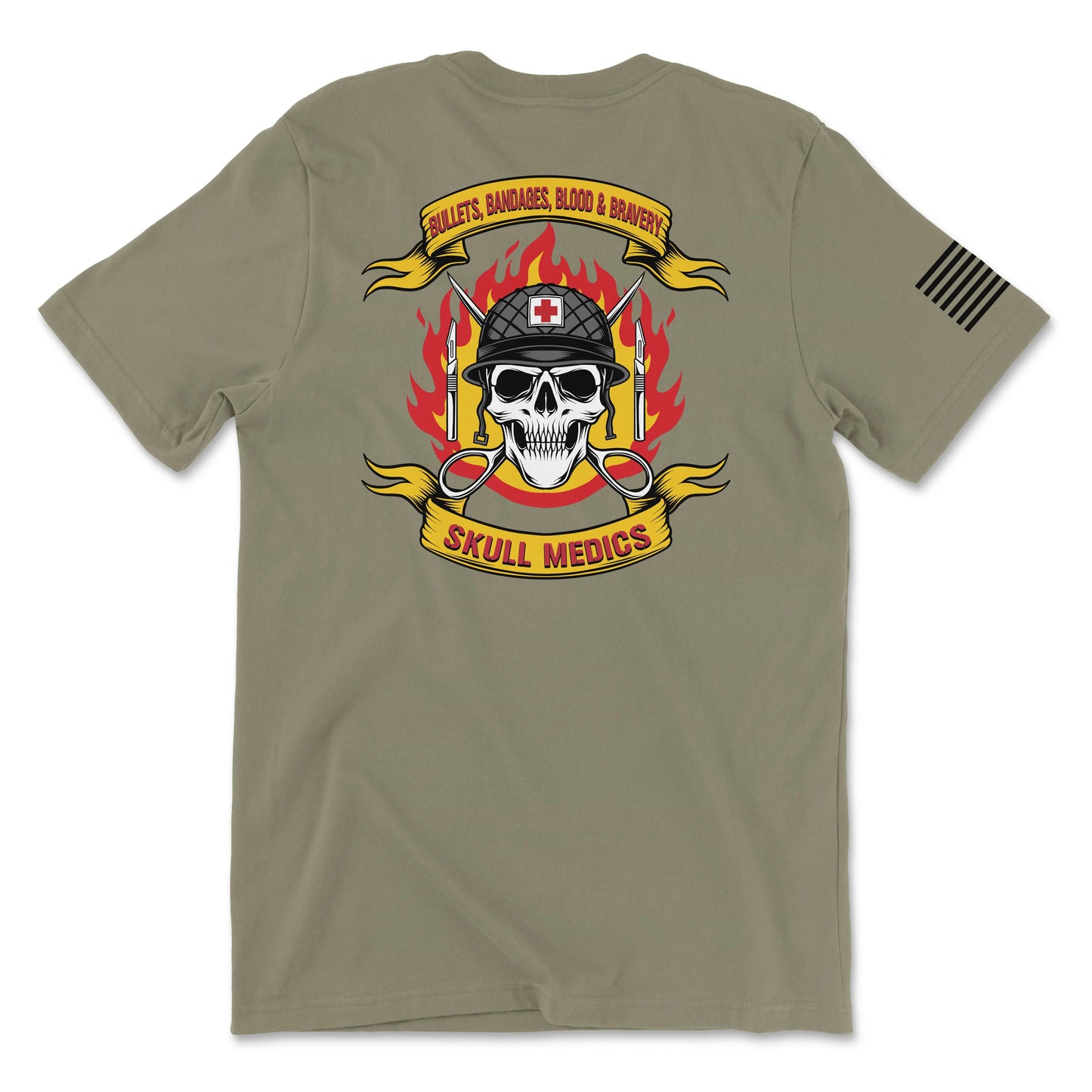 Skull Medics Coyote Brown Tee