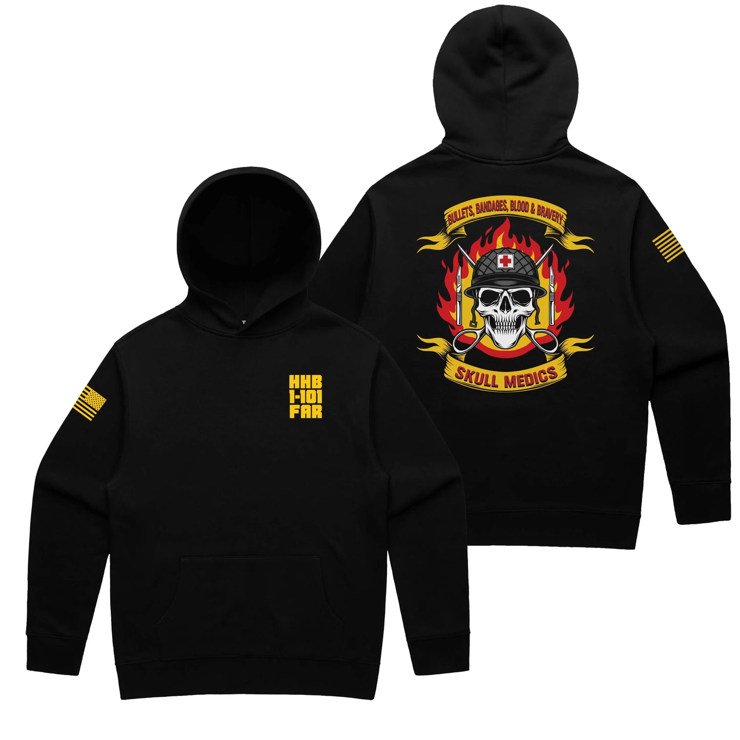 Skull Medics Black Hoodie