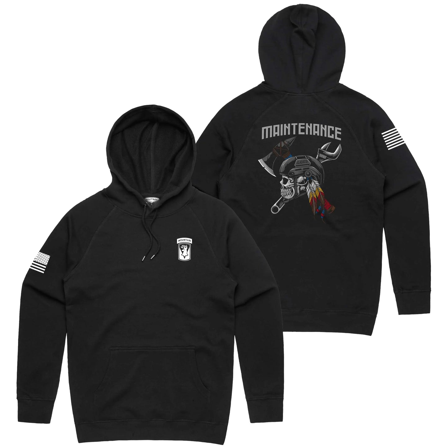 186th F Co BSB Maintenance Black Hoodie