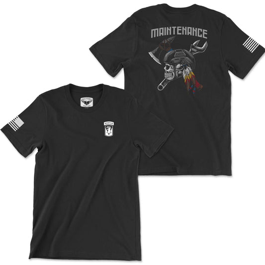 186th F Co BSB Maintenance Black Tee