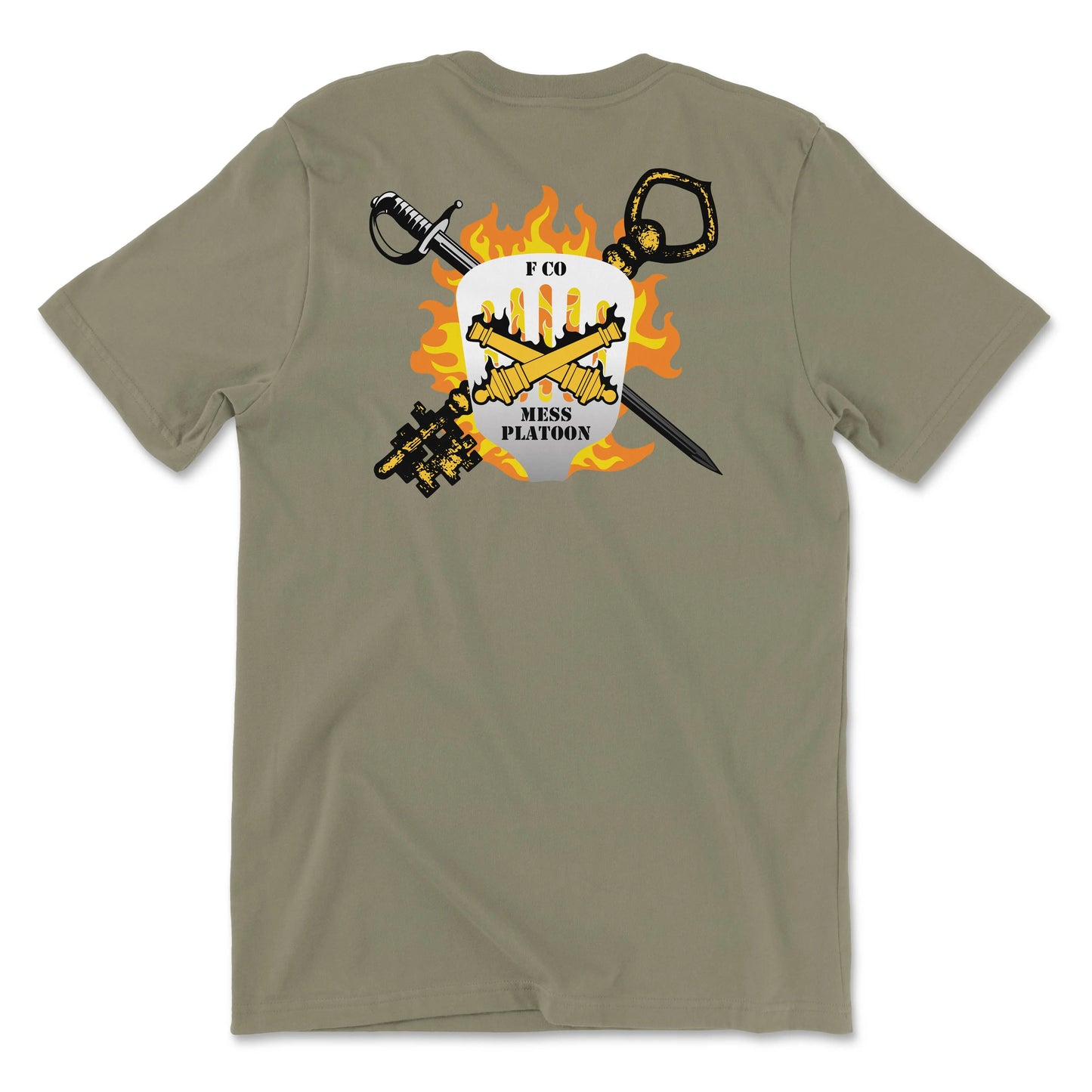 186th F Co Mess Section Coyote Brown Tee