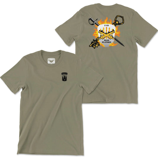 186th F Co Mess Section Coyote Brown Tee