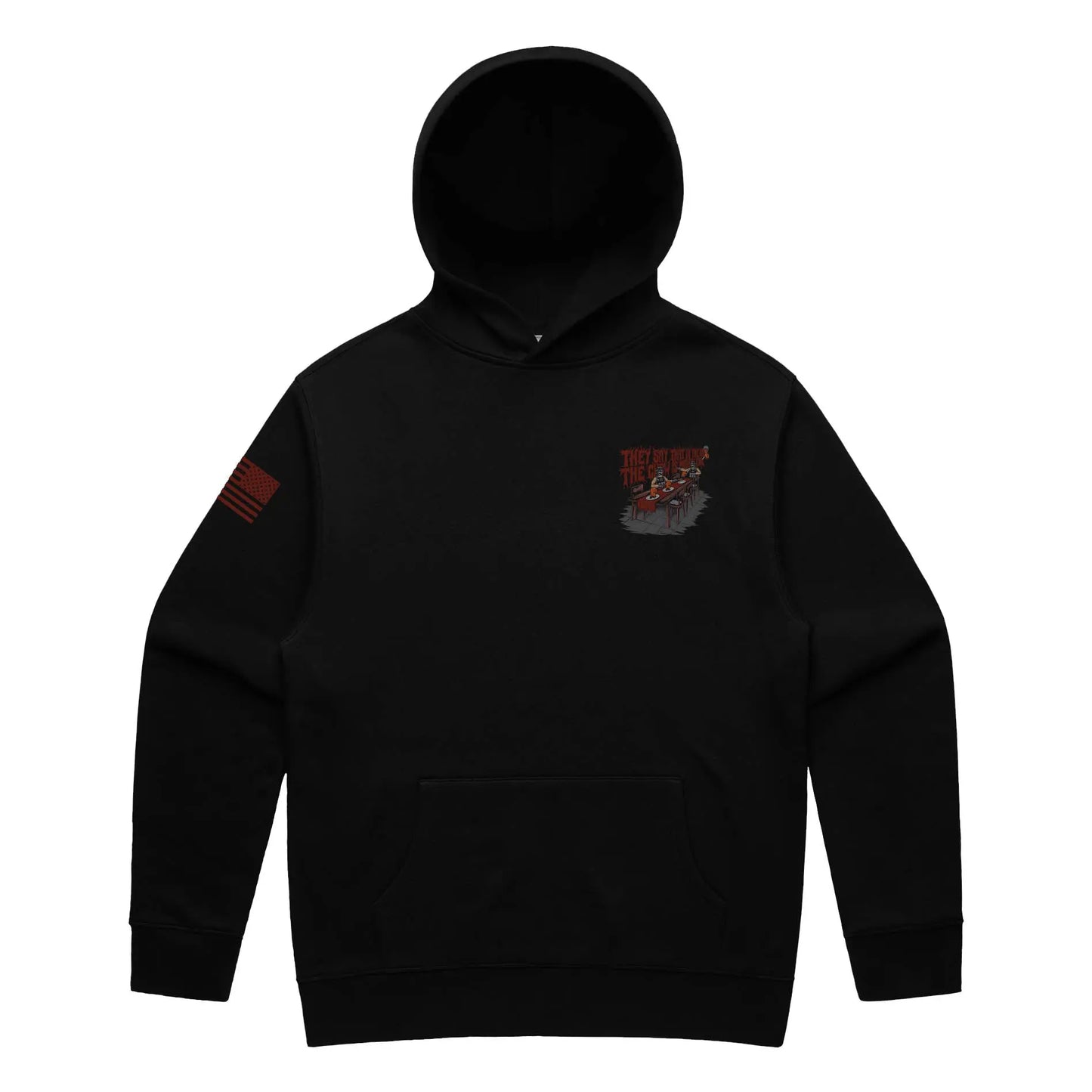 The Chow is Mighty Fine  Black Hoodie